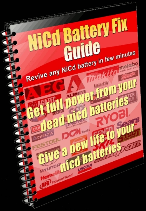 Product picture Craftsman NiCd Battery Repair Instructions Fix NiCad Battery
