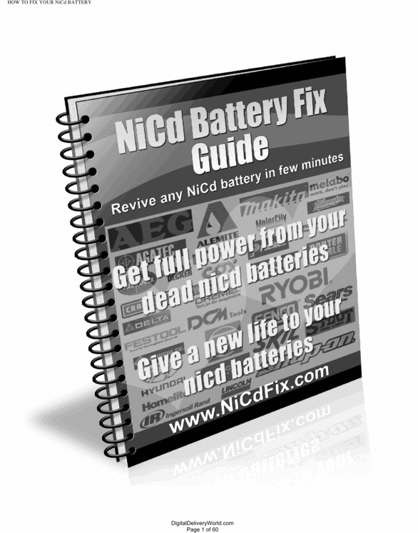 Product picture Metabo Battery Repair Guide NiCd Battery Fix